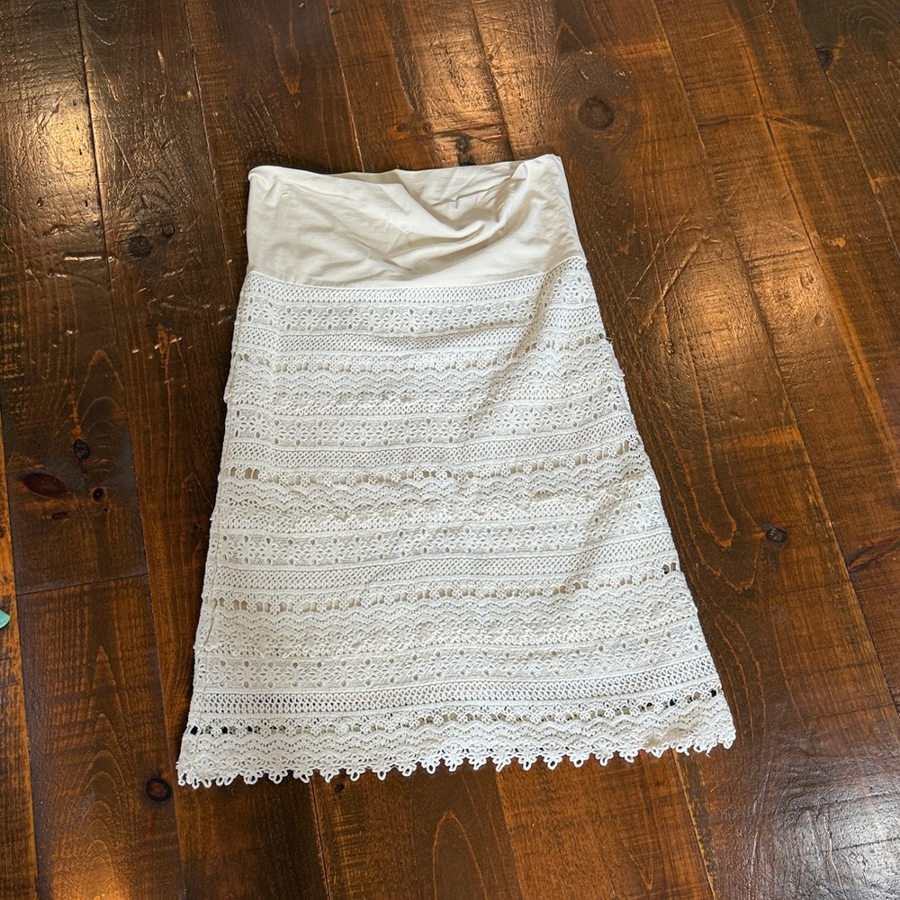 Cream skirt